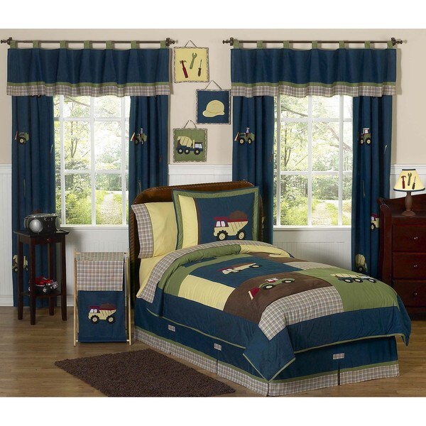 Sweet JoJo Designs Construction Zone 3 piece Boys Full/ Queen size Quilt Set Sweet Jojo Designs Kids' Quilts