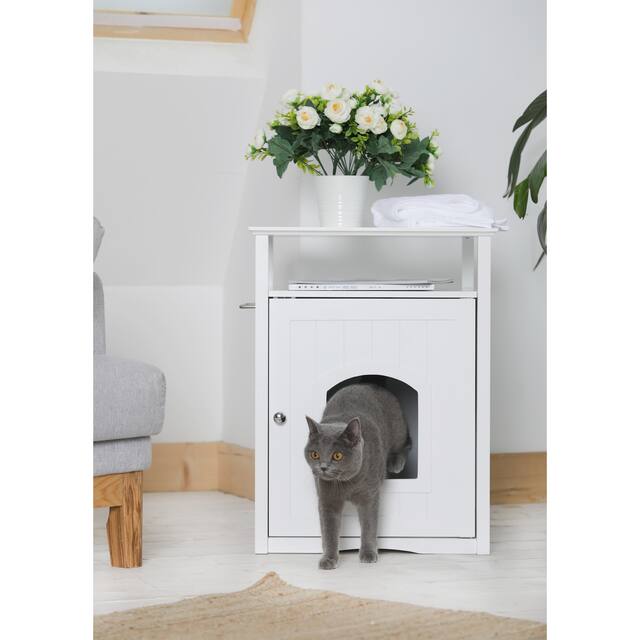 Merry Products Furniture Hidden Cat Litter Box Enclosure Overstock