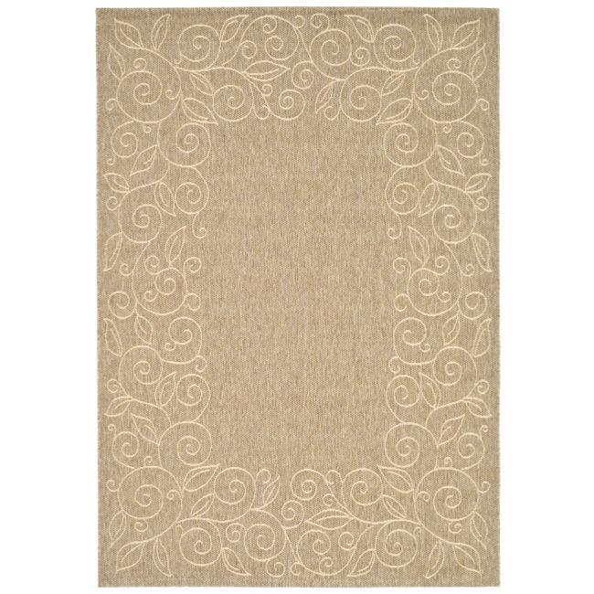 Indoor/ Outdoor Dark Beige/beige Rug (27 X 5)