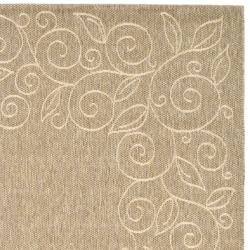 Safavieh Courtyard Scroll Border Dark Beige Indoor Thumbnail Safavieh Courtyard Scroll Border Dark Beige Indoor Outdoor Rug 8