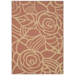 Indoor/Outdoor Rust/Sand Mold Resistant Rug (4' x 5'7") Safavieh 3x5   4x6 Rugs