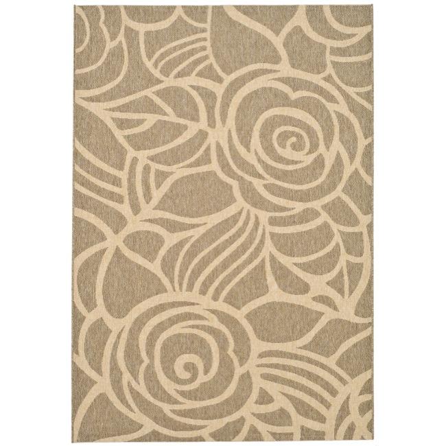 Indoor/ Outdoor Coffee/ Sand Area Rug (27 X 5)