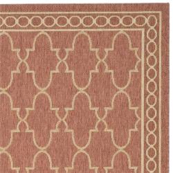 Safavieh Courtyard Trellis All Weather Rust Sand Indoor Thumbnail Safavieh Courtyard Trellis All Weather Rust Sand Indoor Outdoor Rug 8
