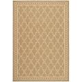 Safavieh Courtyard Trellis All-Weather Dark Beige/ Beige Indoor/ Outdoor Rug - 6'7 x 9'6