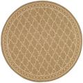 Safavieh Courtyard Trellis All-Weather Dark Beige/ Beige Indoor/ Outdoor Rug - 6'7