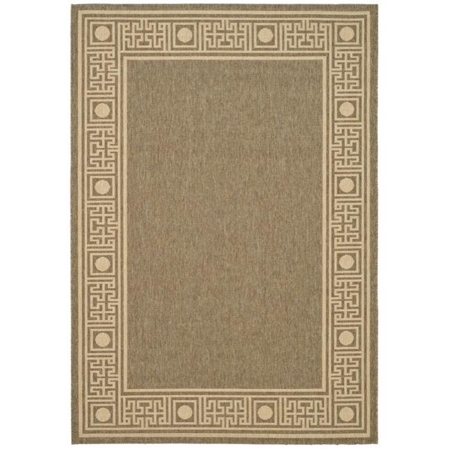 Indoor/outdoor Coffee/sand Polypropylene Rug (27 X 5)