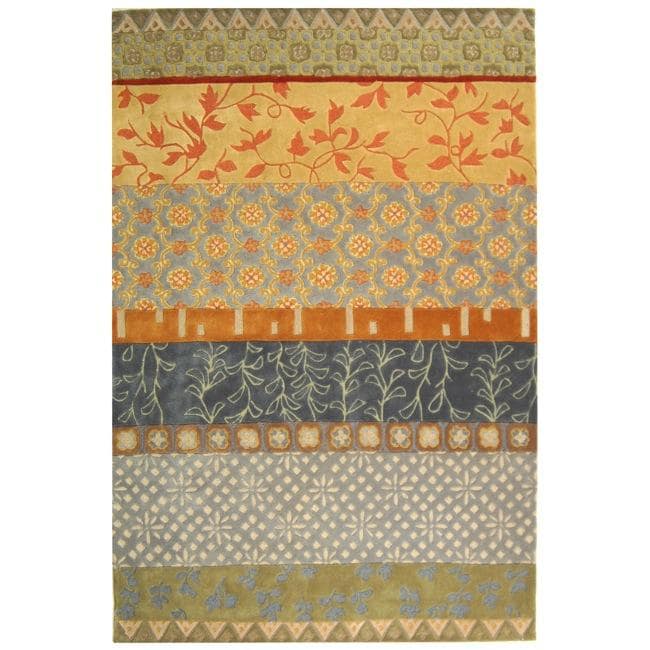 Safavieh Handmade Rodeo Drive Bohemian Collage Multicolored Wool Rug - 7'6 x 9'6