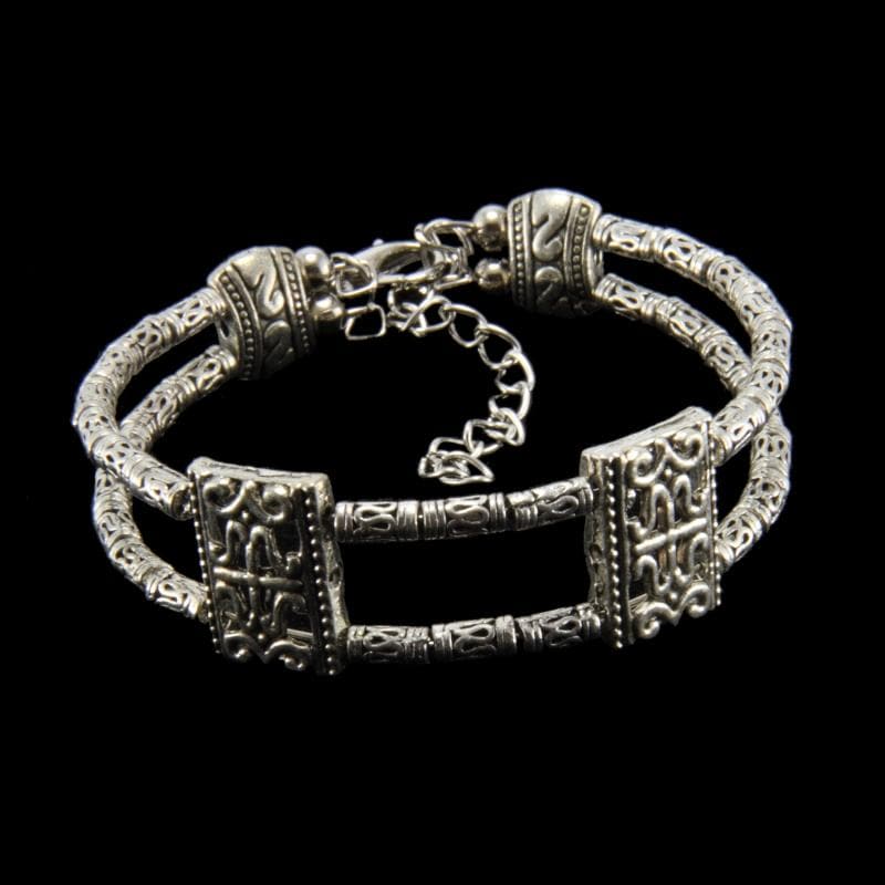 [Handmade] Tibetan Silver Bangle Bracelet (China) - Free Shipping On ...