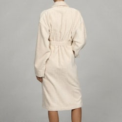 bath ecru robe turkish terry unisex organic cotton