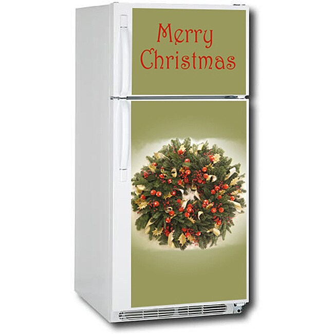 Appliance Art Holiday Wreath Top/ Bottom Refrigerator Cover Free Shipping Today Overstock