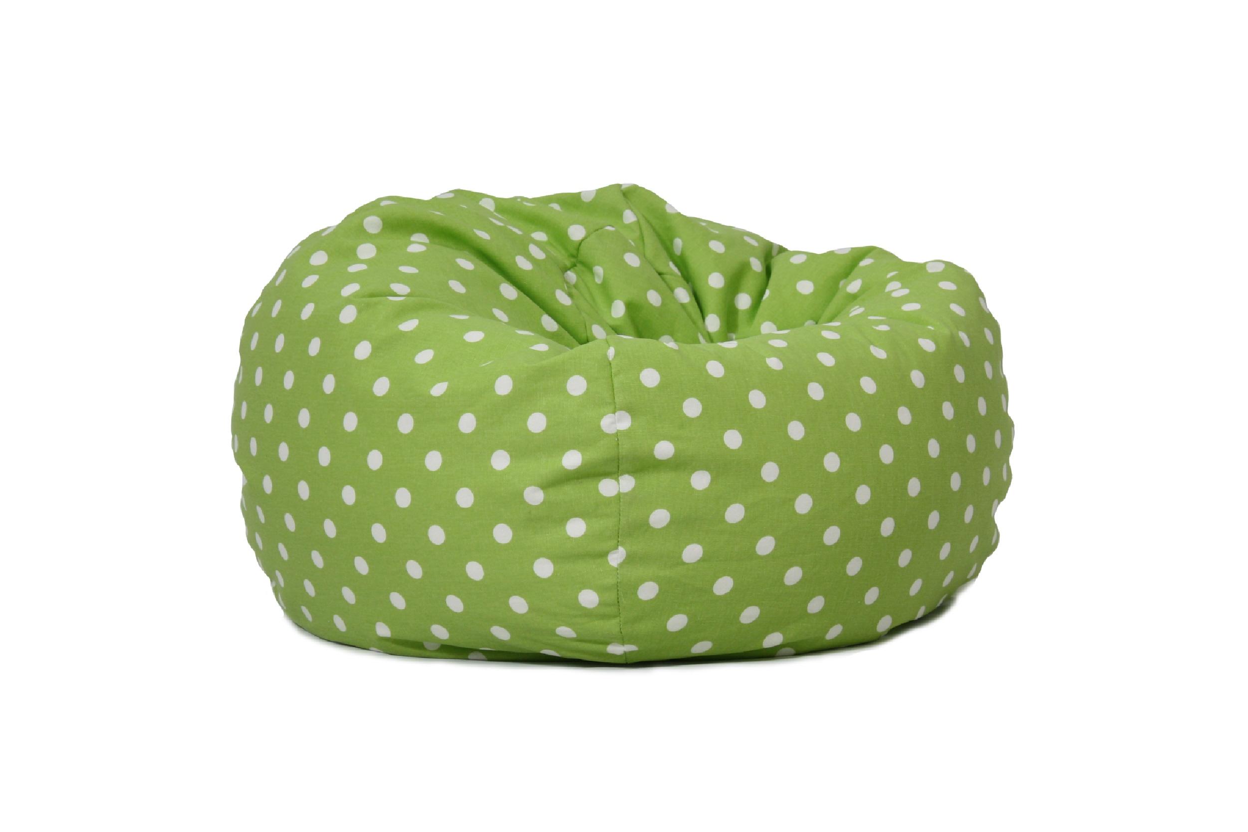 Beansack Polka Dot Green Bean Bag Chair