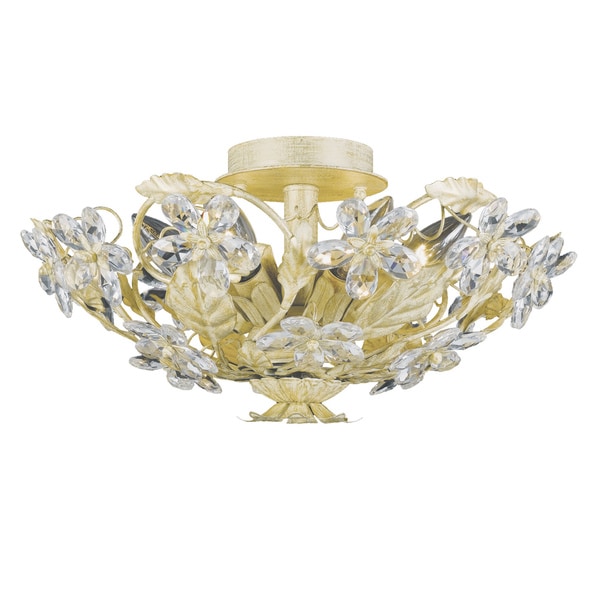 Paris Flea 6 light Gold Leaf Flush Mount   13115873  