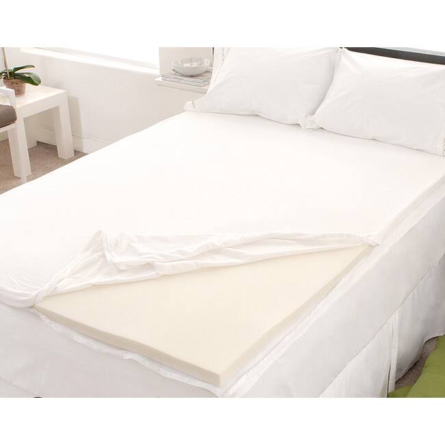 Dream Form Velour Queen-size Memory Foam Mattress Topper Cover