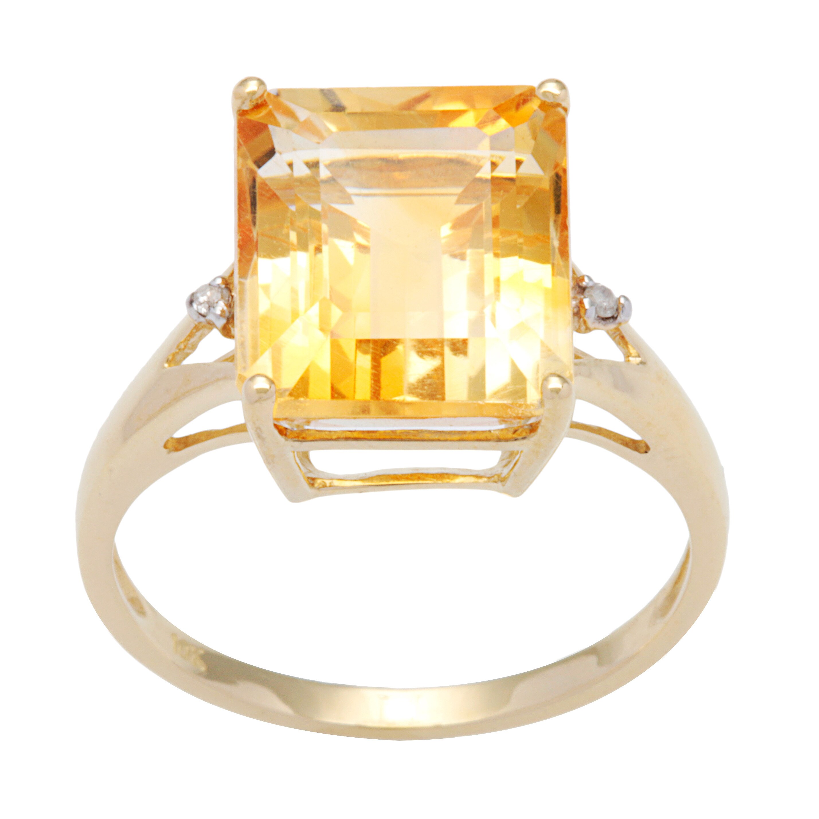 10k gold citrine ring