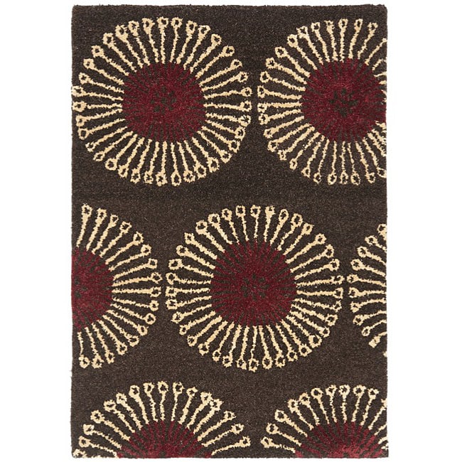 Handmade Soho Zen Coffee/ Brown New Zealand Wool Rug (2 X 3)