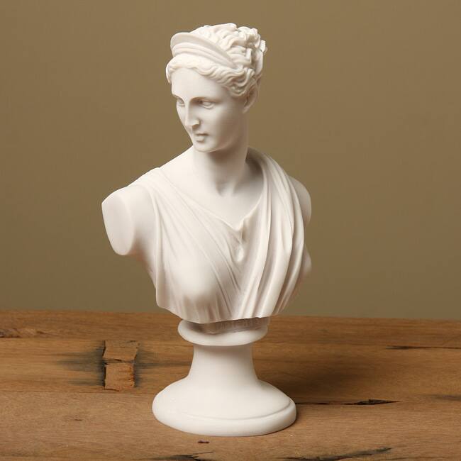 White Bonded Marble Diana Classical Bust