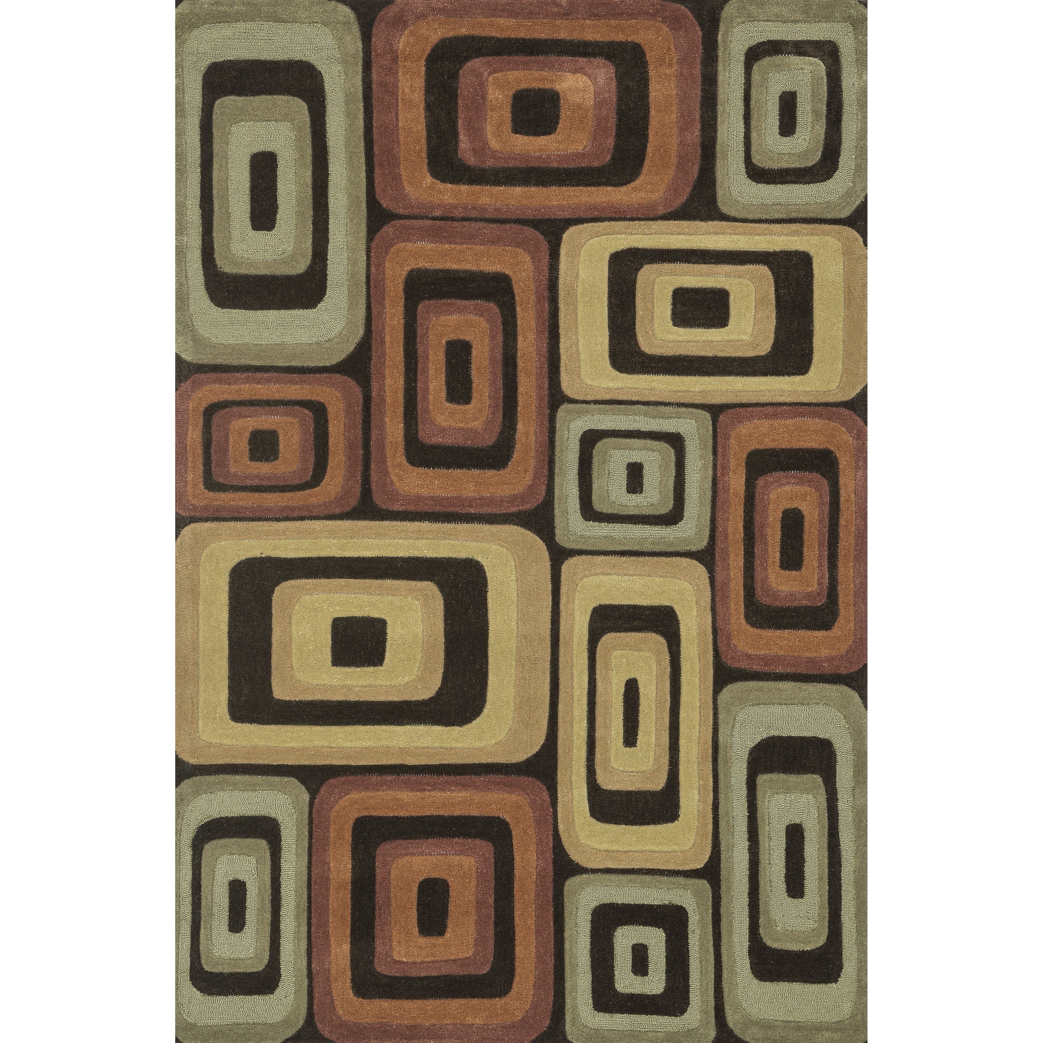 Hand tufted Chalice Multi Geometric Rug (5 X 76)