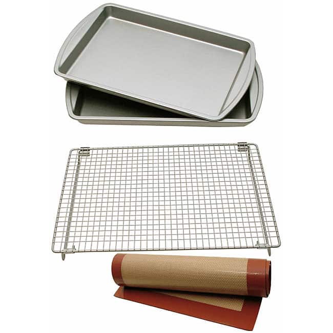 Le Chef Nonstick 4-piece Cookie Bakeware Set