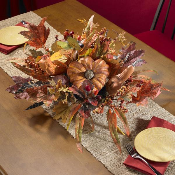 Shop Harvest Centerpiece Silk Plant - Free Shipping Today - Overstock ...