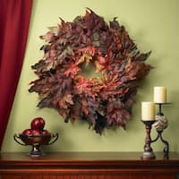 Fall Wreaths for Front Door 26'' Autumn Wreath with Metal Hook