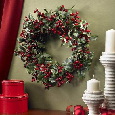 Holly Berry 24-inch Wreath