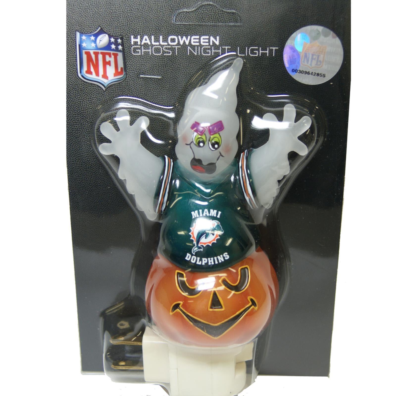 Miami Dolphins Halloween Ghost Night Light