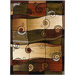 Mandara Beige/ Multi Geometric Rug (7'10 x 10'6) Mandara 7x9   10x14 Rugs