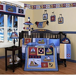 Geenny Sailor 13-piece Crib Bedding Set