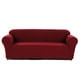 preview thumbnail 7 of 7, Classic Slipcovers Snowball Stretch Loveseat Slipcover Burgundy