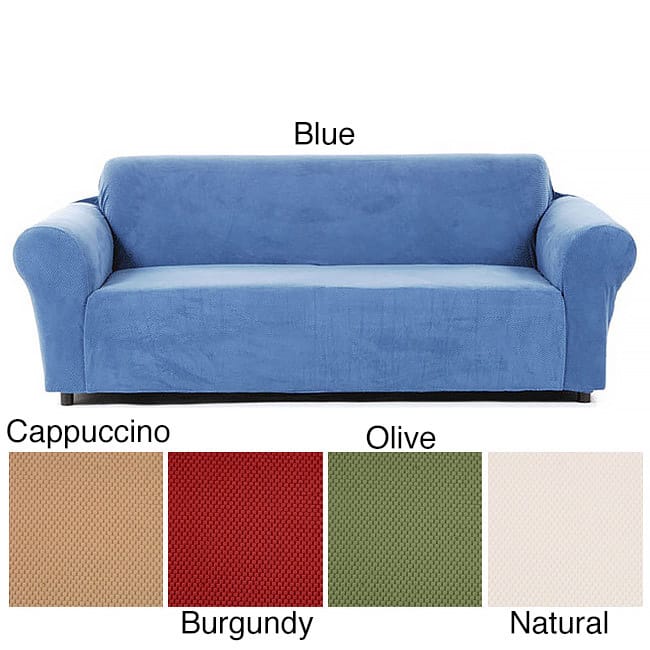 Classic Slipcovers Snowball Stretch Loveseat Slipcover