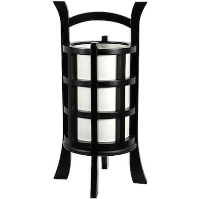Handmade Mahogany Wood 18-inch Kharbarosk Lamp (China)