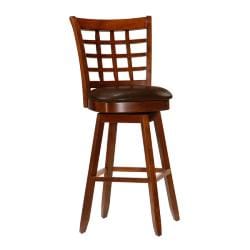 Landon 29 inch Wheat back Cherry Wood Barstool Bar Stools