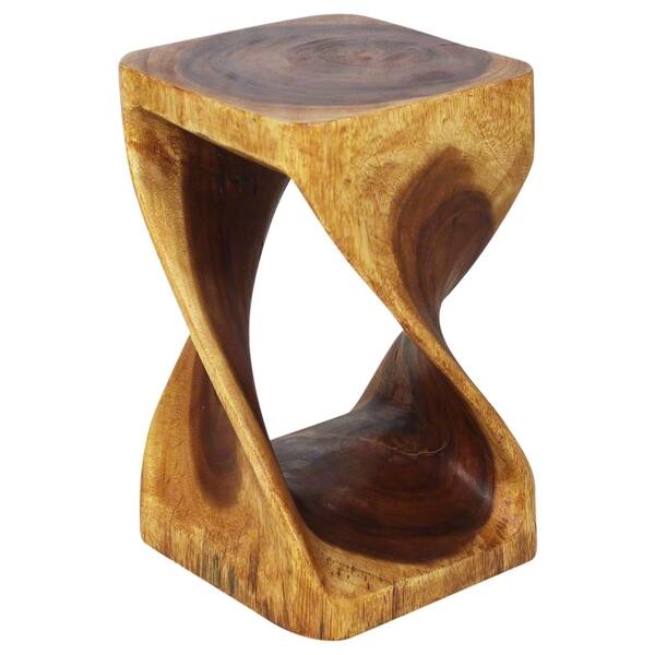 Original Wood Twist Stool 10 X 16 In High Walnut Original Wood Twist Stool 10 X 16 In High Walnut