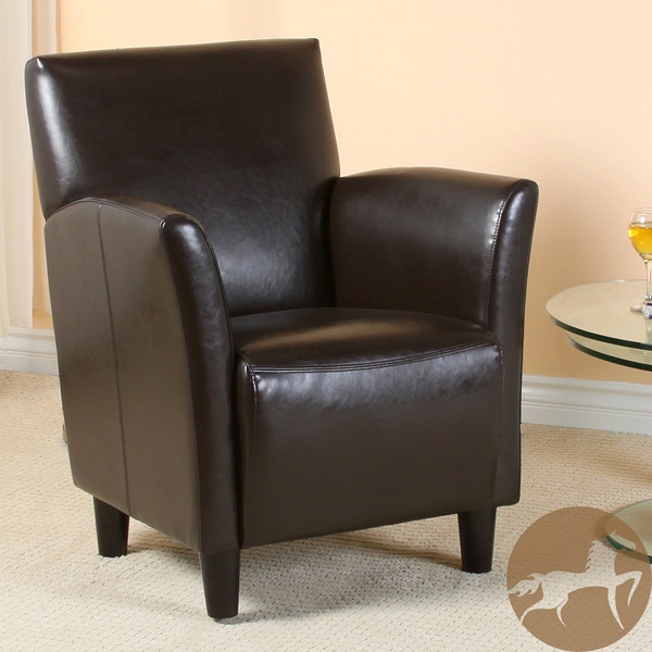 Christopher Knight Home Francisco Brown Bonded Leather Club Chair Christopher Knight Home Chairs