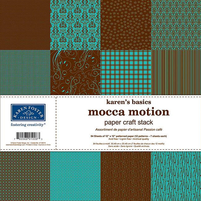 Karens Basics Mocca Motion Papercraft 84 sheet Stack