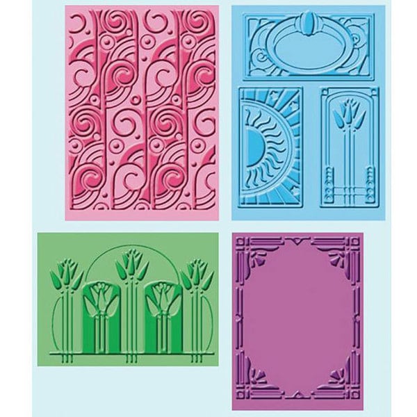 Shop Cricut Cuttlebug Art Deco Embossing Folders (Pack of 4) Free