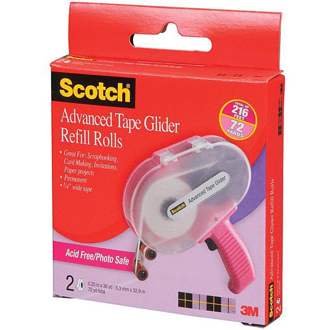 Scotch Advanced Tape 36 yard Glider Refills (pack Of 2)