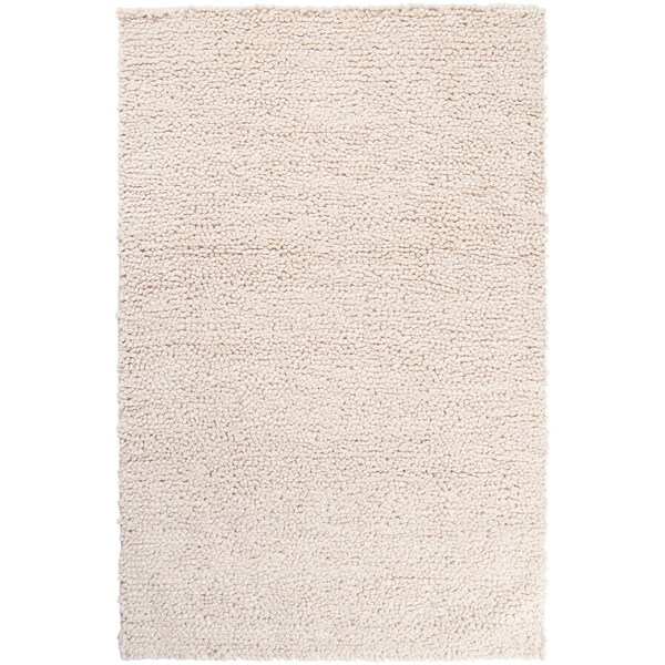 Hand Woven Nimbus Ivory Wool Area Rug - 8' x 10'. Opens flyout.
