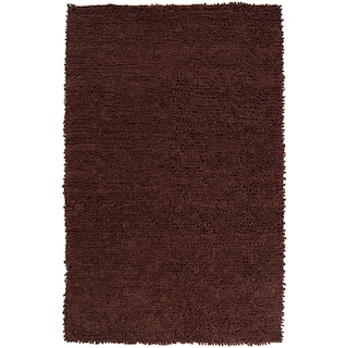 Hand-woven Nimbus Chocolate Wool Area Rug - 5' x 8'
