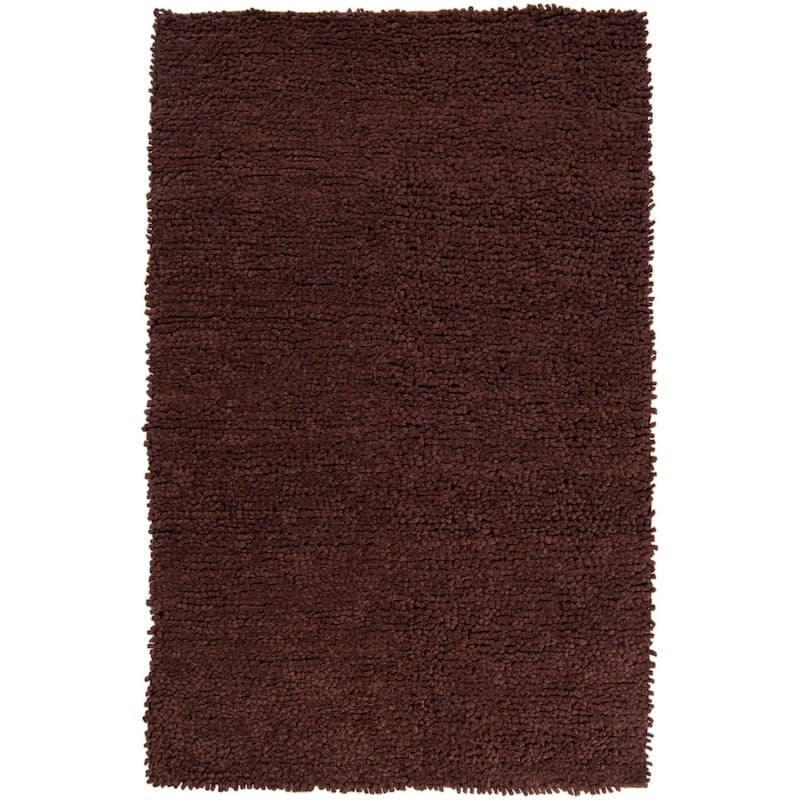Hand-woven Nimbus Chocolate Wool Area Rug - 5' x 8'