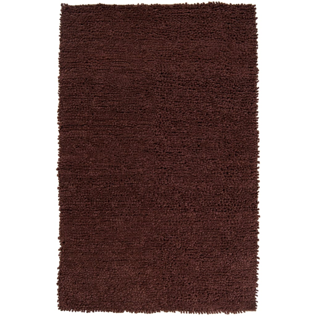 Hand-woven Nimbus Chocolate Wool Area Rug - 5' x 8'
