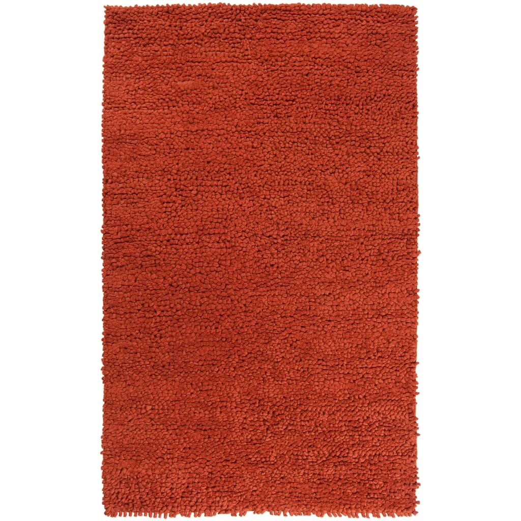 Hand-woven Nimbus Rust Wool Area Rug - 8' x 10'
