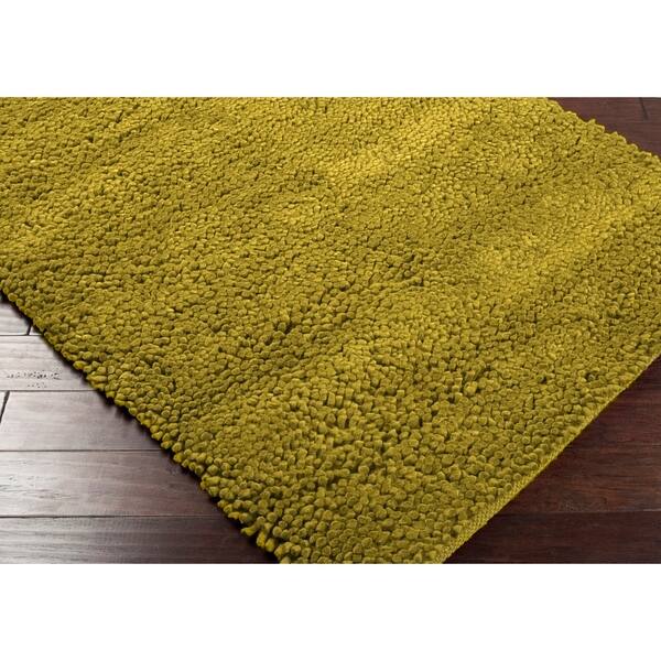 Shop Hand Woven Nimbus Lime Green Wool Rug Free Shipping Today