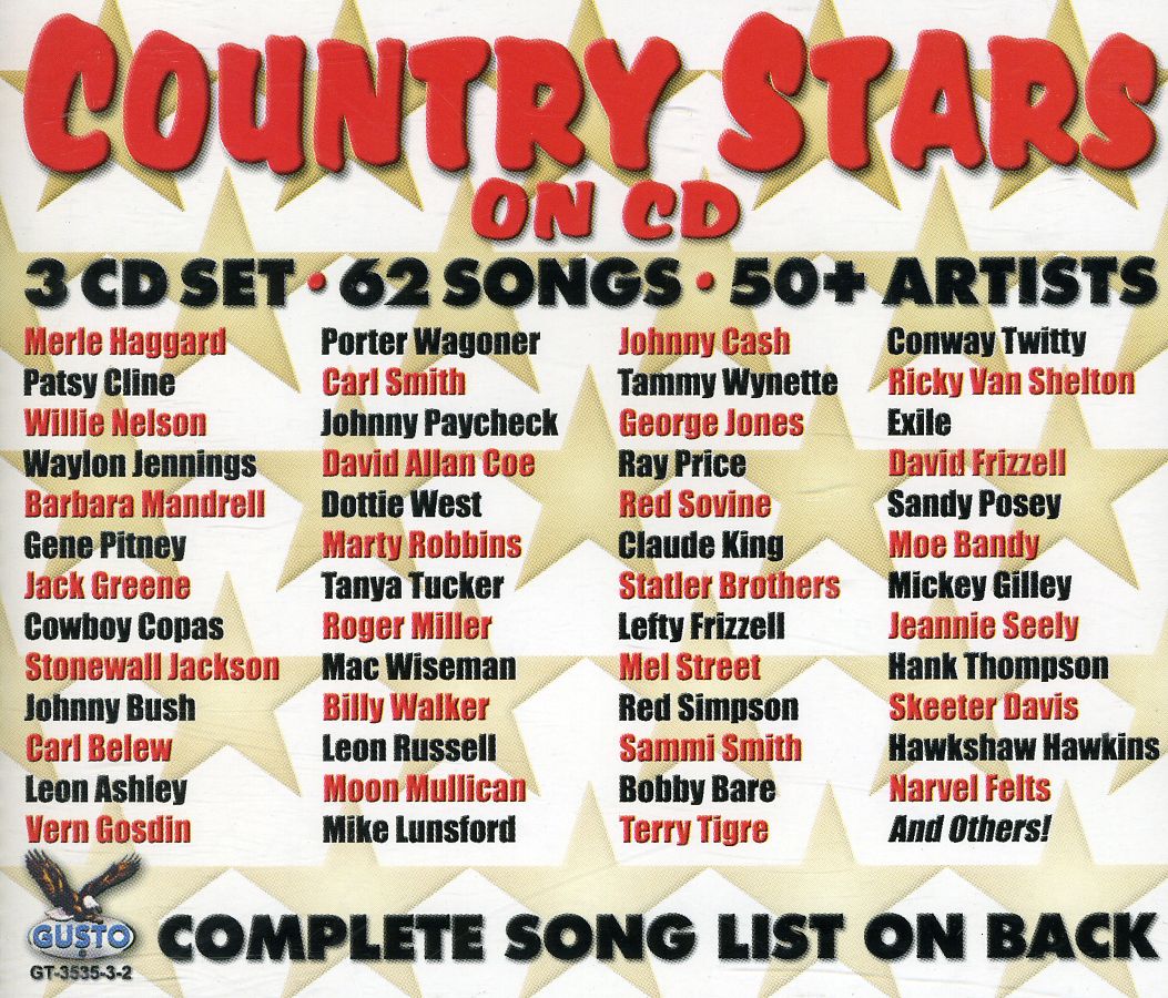 COUNTRY STARS ON CD 62 COUNTRY STARS ON CD 62 SONGS 3 L792014353523