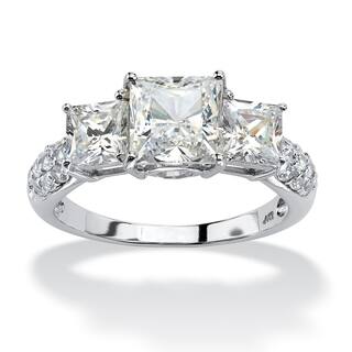 306 tcw princess cut cubic zirconia engagement anniversary ring in 10k white gold classic - White Gold Cubic Zirconia Wedding Rings 306 tcw princess cut cubic zirconia engagement anniversary ring in 10k white gold classic - White Gold Cubic Zirconia Wedding Rings