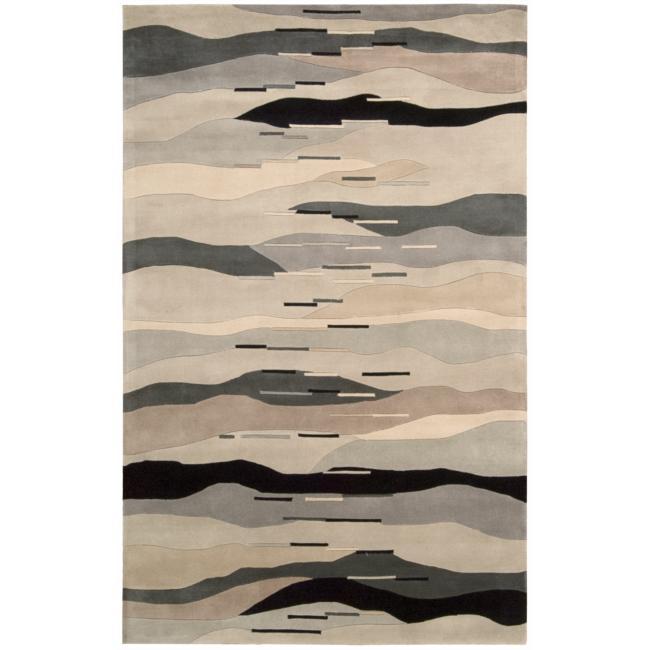 Nourison Hand-tufted Contempo Grey Rug (5' x 8') - 5' x 8'