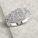 preview thumbnail 4 of 12, Braided 1/8ct TDW Diamond Ring in Sterling Silver by Miadora