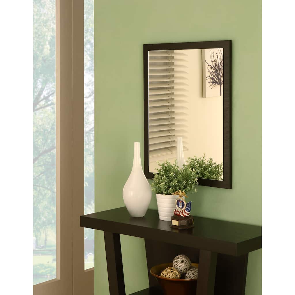 Furniture of America Holme Red Cocoa Wall Mirror
