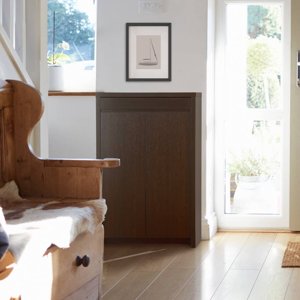 Furniture of America Sit Contemporary Red 5-shelf Shoe Cabinet