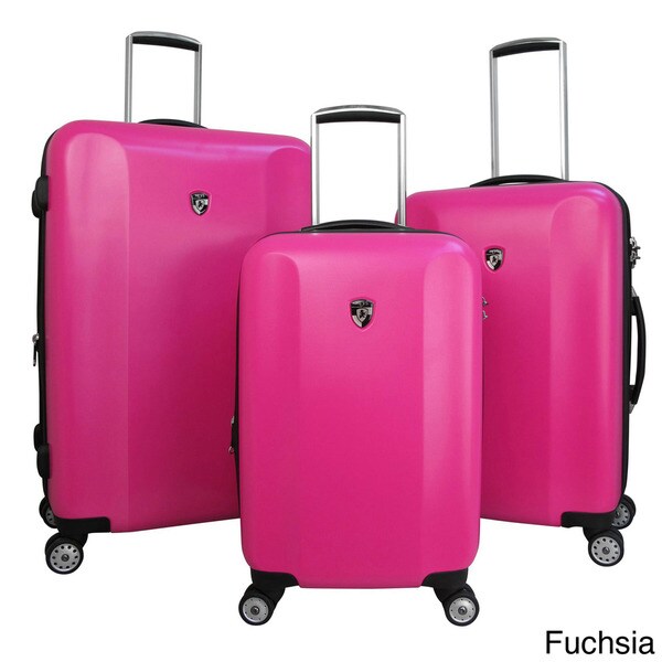 hot pink luggage sets